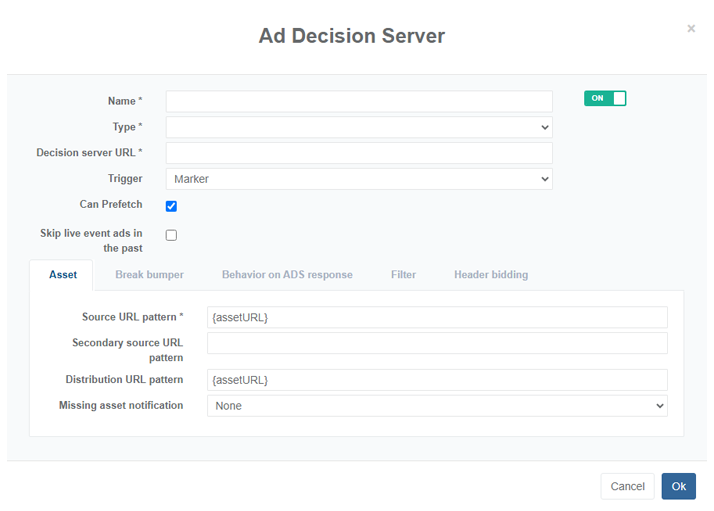 Ad Server configuration