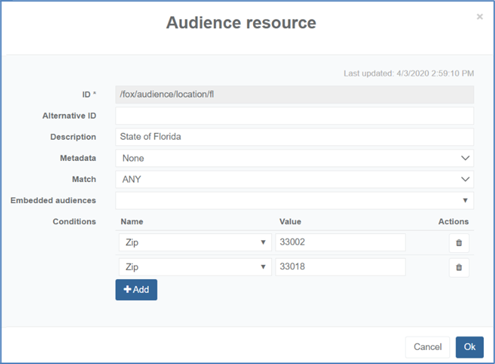 Audience "State of Florida