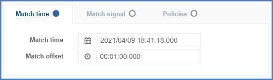 Match time attribute configuration